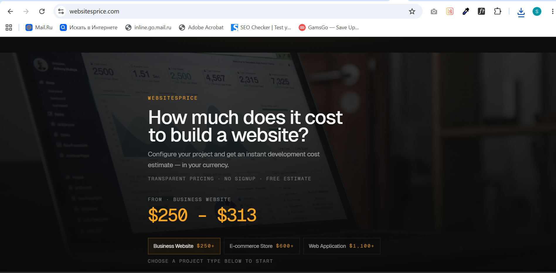 Website Price